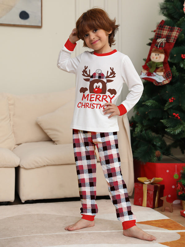 Xmas Pajamas- Thanksgiving & Christmas Tradition: Plaid Reindeer Pajama Set for the Whole Family- - IndioGear Clothing and Gear