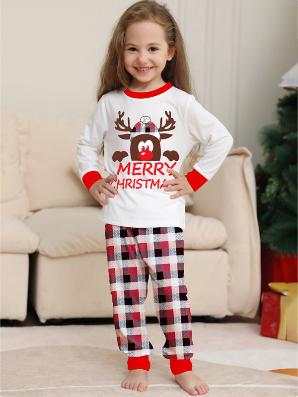 Xmas Pajamas- Thanksgiving & Christmas Tradition: Plaid Reindeer Pajama Set for the Whole Family- - IndioGear Clothing and Gear