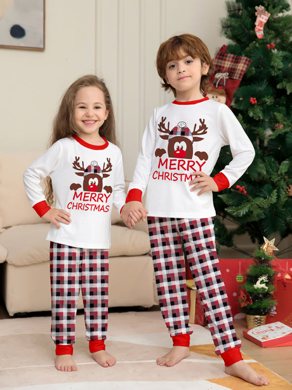 Xmas Pajamas- Thanksgiving & Christmas Tradition: Plaid Reindeer Pajama Set for the Whole Family- - IndioGear Clothing and Gear