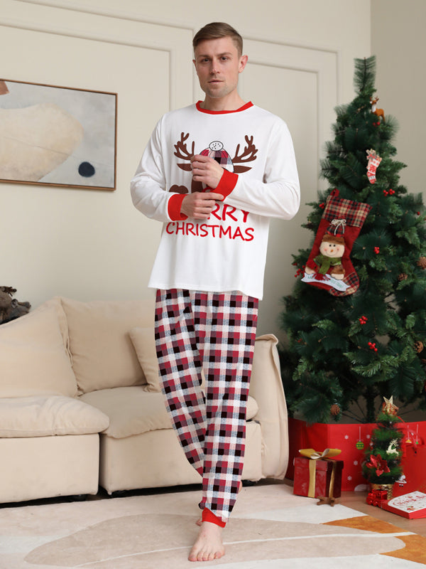 Xmas Pajamas- Thanksgiving & Christmas Tradition: Plaid Reindeer Pajama Set for the Whole Family- - IndioGear Clothing and Gear