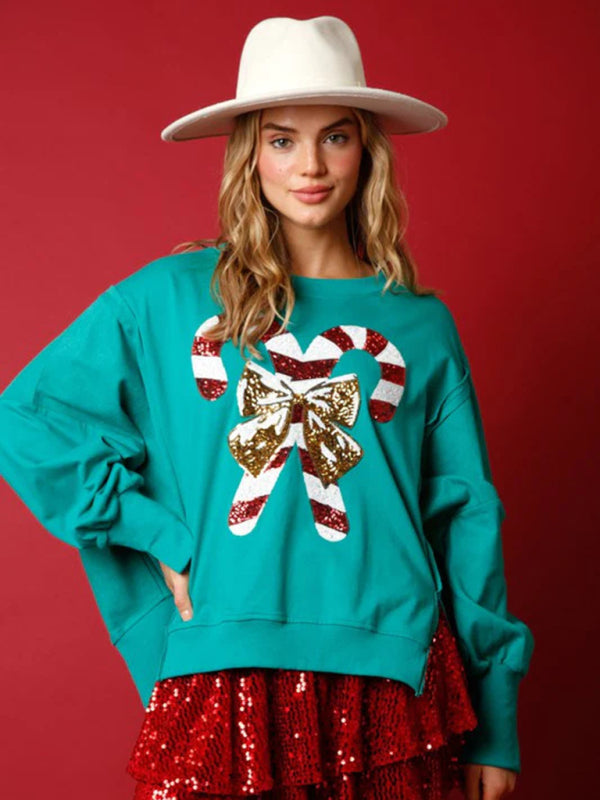 Xmas Sweatshirts- Ugly Pullover Christmas Holidays Sweatshirt- Green- IndioGear Clothing and Gear